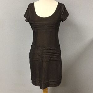 Andrew Marc Brown Short Sleeve‎ Dress Size 8